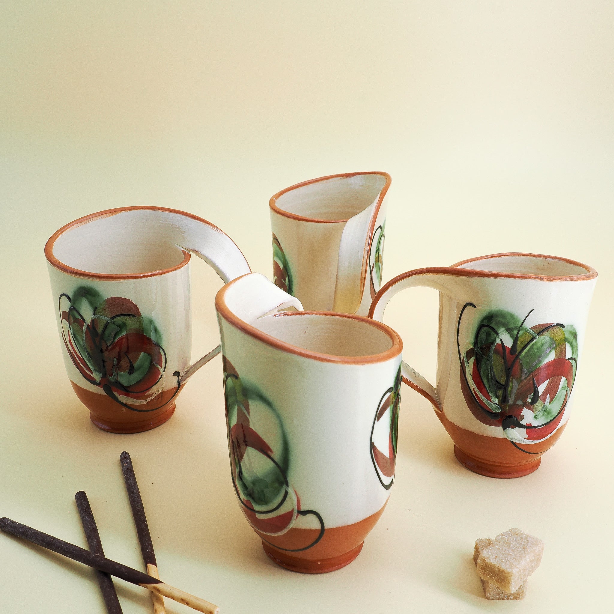 Set de 4 - Mug Mistral droitier